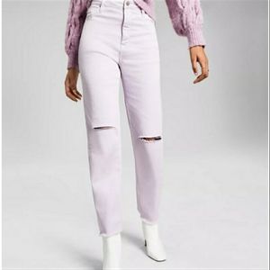 Lavendar VIGOSS Billie 90's Jean High Rise Ripped Knees (size 32?)